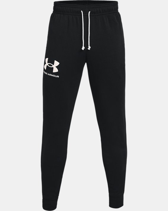 Men's UA Rival Terry Joggers in Black image number 4